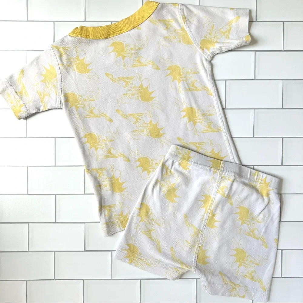 3🦇 Hanna Andersson Batman Short John Organic Cotton Pajamas DC Comics